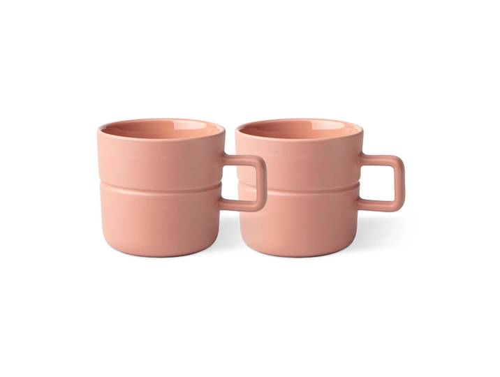 NJRD Tasse Lines 30 cl Lot de 2 Rose