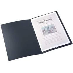 Elba, Mappe, Span folder PP Anthracite (33490AZ NEU: 100555642) (A4, 10x)