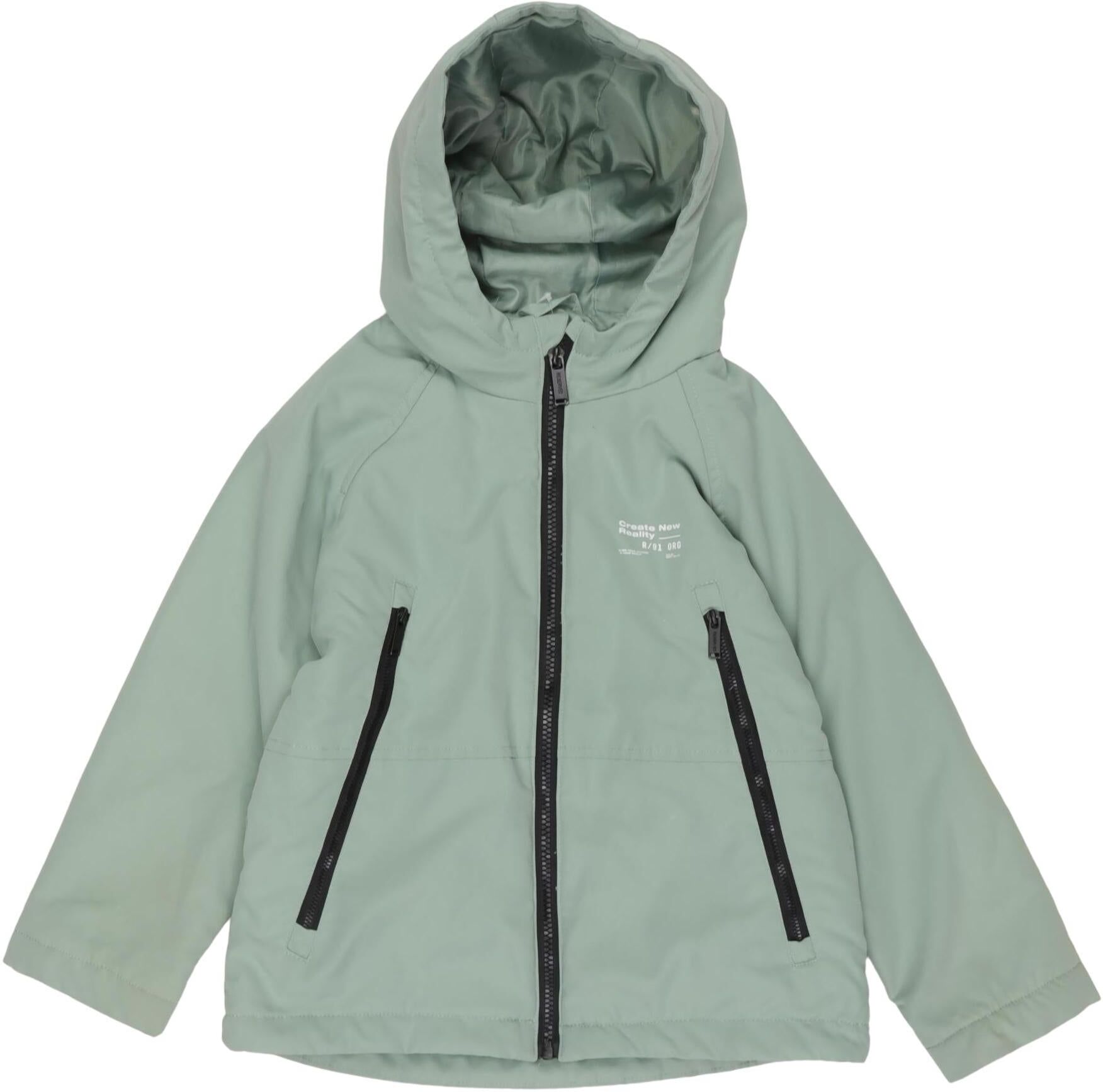 Reserved Jungen Jacke oder Mantel, Hellgrün, Gr. EU 128, Synthetik - Second Hand