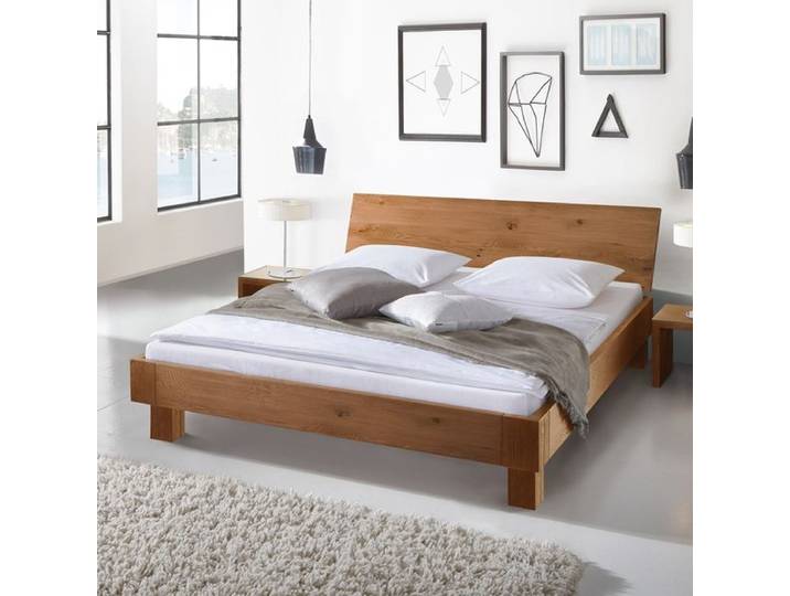 Bett Costa Rica Eiche Massivholz 140x200cm modern
