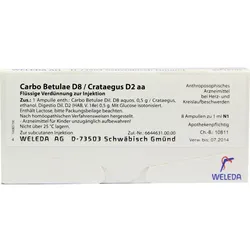 Carbo Betulae D 8 Crat D 2 8 ML