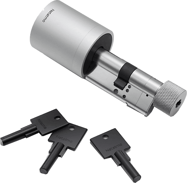 Cerradura electrónica - Netatmo NDL-EC, Inteligente, iOs y Android, Plata
