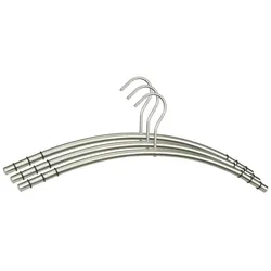 Kleiderbügel Edelstahl VE=3 Stück SZAGATO Edelstahl Kleiderbügel modern Hosenbügel Design Kleiderbügel Metall Hänger Garderobenbügel hochwertig