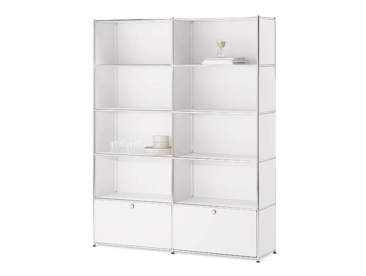 Tchibo - Regal »Cn3« mit 2 Klappen - 152x40x194,5cm - chrom -