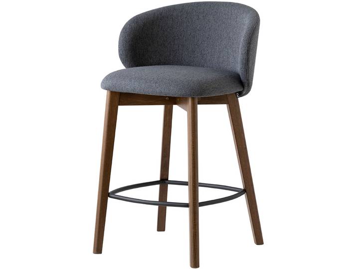 CONNUBIA Barhocker Tuka anthrazit Buche H 88 cm - Barhocker