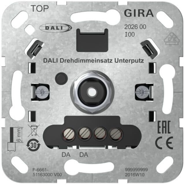 Gira Module variateur rotatif DALI encastrable 202600 (202600)