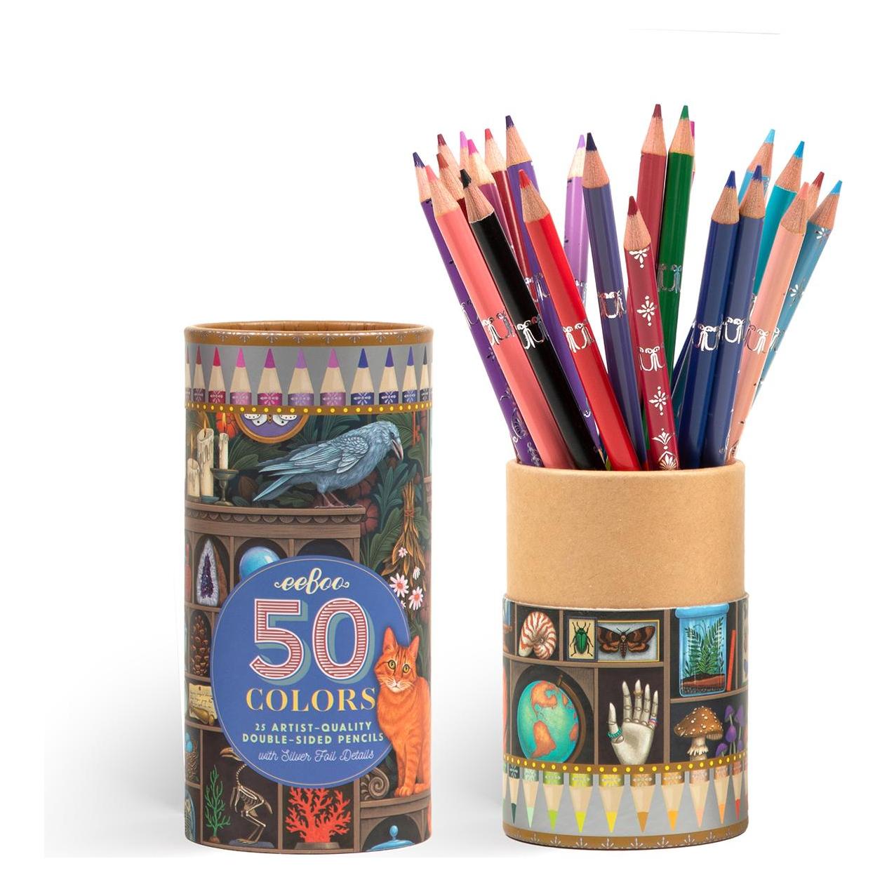 Eeboo - 25 Colour Pencils - Double Sided - Alchemist's Cabinet (EPTB273) (25x) (EPTB273)