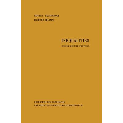 Inequalities, Taschenbuch von Edwin Ford Beckenbach,Richard Ernest Bellman, Springer Berlin, 978-3-662-34869-7