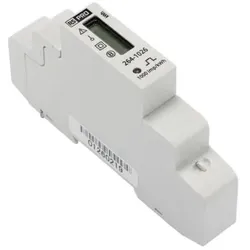 RS PRO, Energiemessgerät, Energiemessgerät LCD 112mm x 17.5mm / 1-phasig 1 (Impuls) Ausg. 1 x Live In, 1 x Live Out, 2