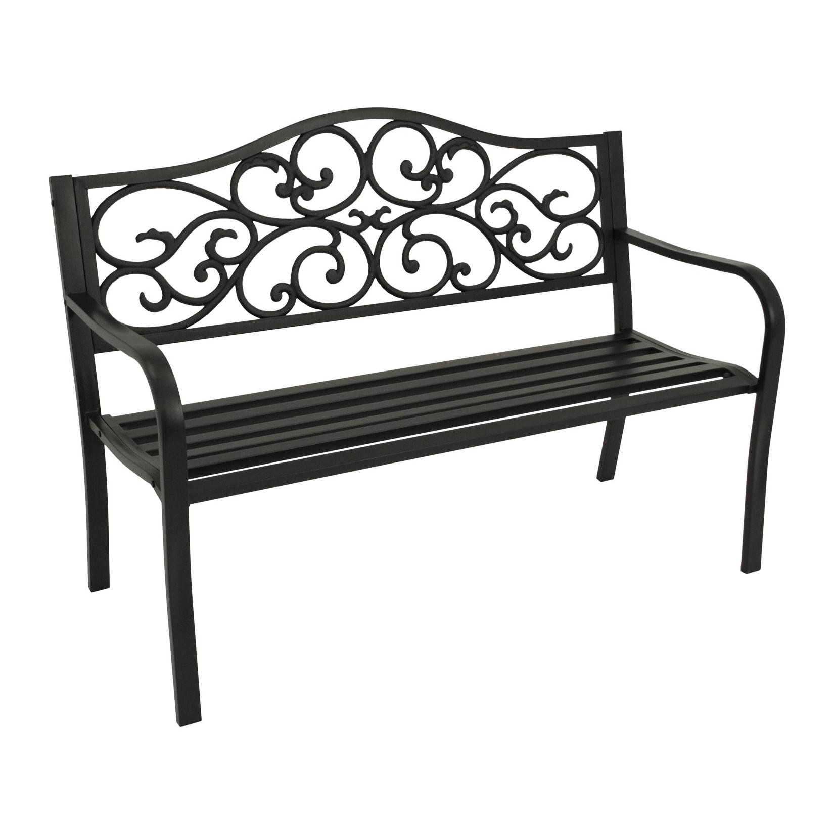 Bank MANCHESTER 2-sitzer, Metall schwarz