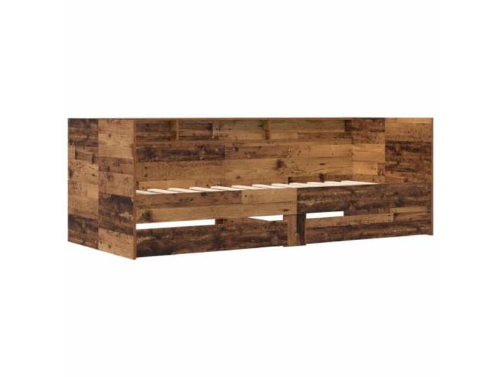 KTHLBRH Daybed mit Schublade aus antikem Holz mit Kopfteil Technisches Holz, 110 kg Kapazität, Multifunktions-Schlafsofa, Schublade