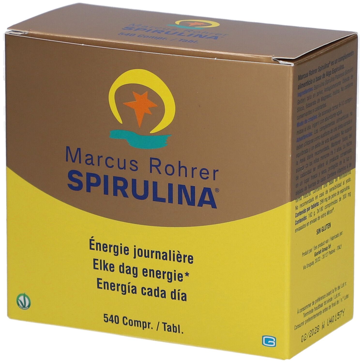 Marcus Rohrer Spirulina Navulling 540 St Tabletten