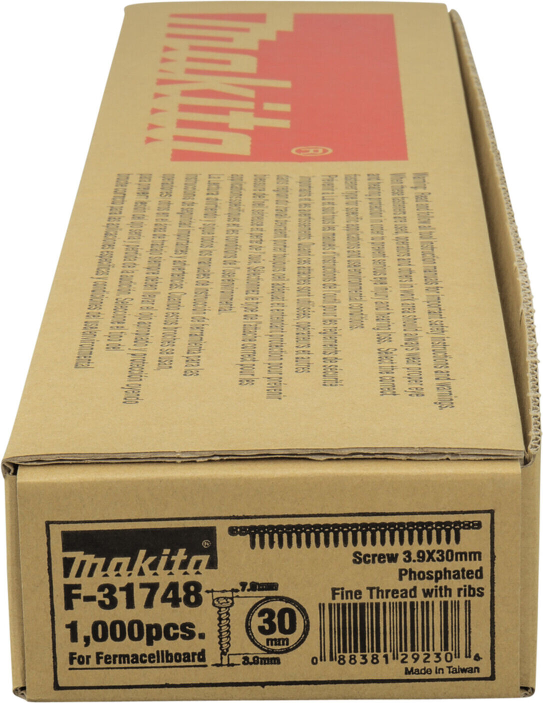 Makita Schnellbauschr. Faser 3,9x30mm F-31748)