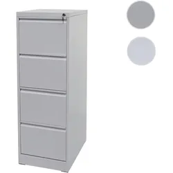 Hängeregisterschrank HWC-H16, Aktenschrank Büroschrank Stahlschrank, Format Legal + A4 abschließbar 134x46x62cm ~ grau