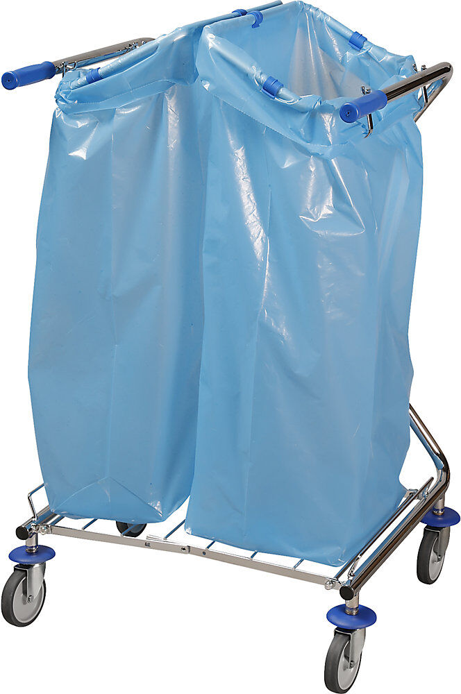 kaiserkraft Hygiene-Müllsackständer DUO, für Volumen 120 l, LxBxH 670 x 600 x 1100 mm, 2 x 120 l