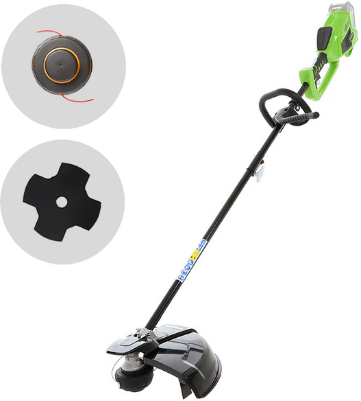 Greenworks GD40BC - Akku-Rasentrimmer - 40 V - SOLO - OHNE AKKU UND LADEGERÄT