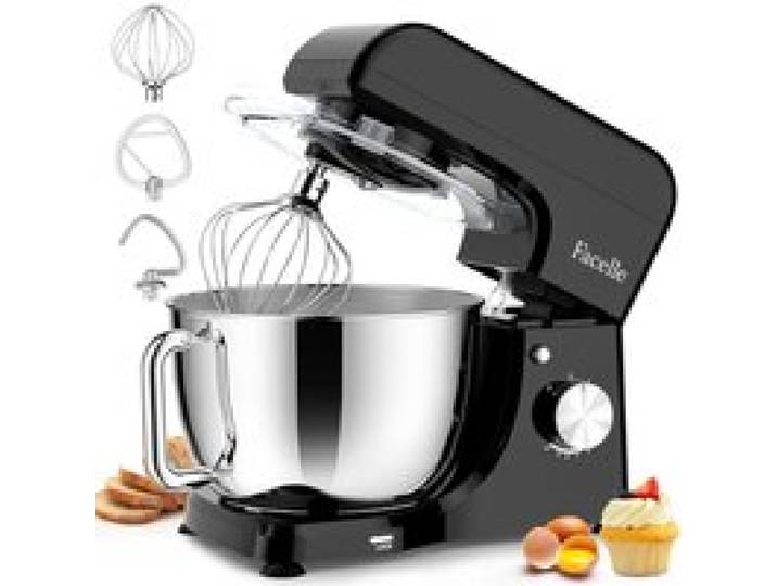 Robot Pâtissier 1500W Bol En Inox 5.5L 10 Vitesses+Pulse Mouvement Planétaire Robot Patissier Avec Fouet Crochet Et Batteur–Access