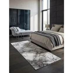 Läufer Kurzflor Grau 80x150 cm - SVEDA   Kadima Design