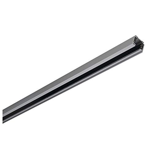SLV EUTRAC 3-fasen opbouwrail grijs, 100 cm