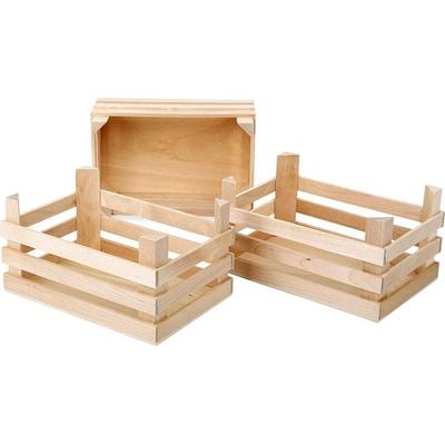 Kisten-Set groß natur 3-teilig