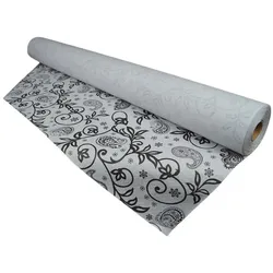 Dekorierte Papiertischdeckenrolle 1,20 x 100 m. - Farbe - Kaschmirweiß