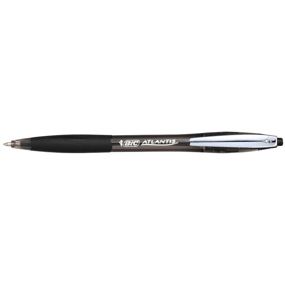 BIC® BIC Kugelschreiber ATLANTIS Soft schwarz - Schreibfarbe schwarz 902133