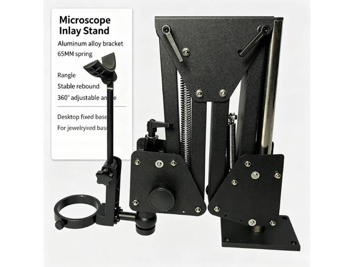Support de loupe flexible diamètre 77/85 mm, support de microscope stéréo Acrobat pour la pose de bijoux et outils de joaillerie