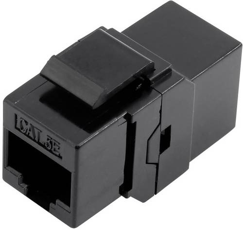 TRU Components 93013c1176 RJ45 Doppelkupplung 1425900 Adapter, gerade Schwarz 1St.