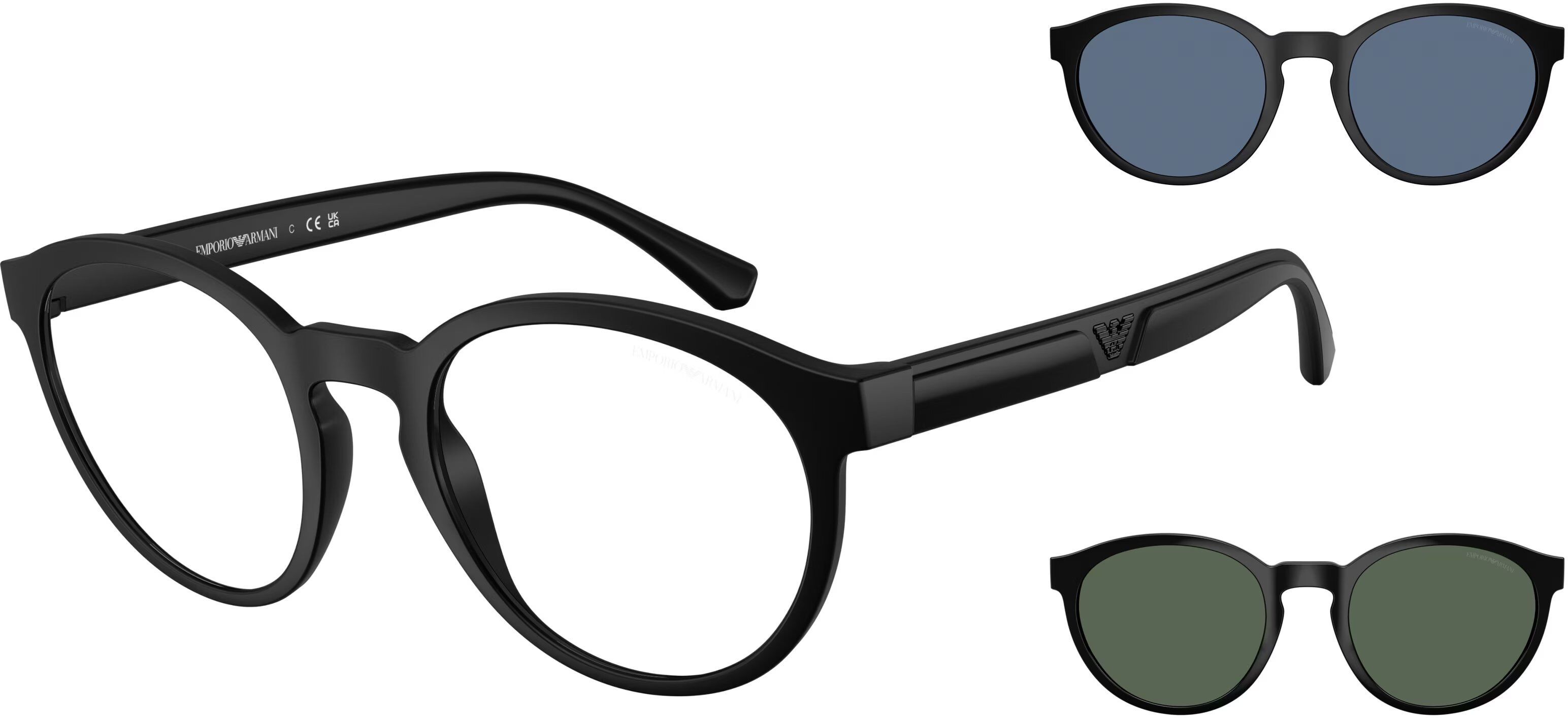 Occhiali da Vista Emporio Armani EA 4152 (58011W) + Clip on