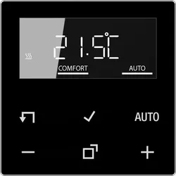 Jung A1790DSW LB-Management Raumthermostat-Display, Serie AS/A, schwarz A 1790 D SW