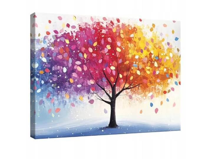 WallArena Leinwand Bilder 120x80 cm Baum, Leinwandbilder, Bild auf leinwand, Format: 120x80 cm (BxH) - einteilig auf Canvas Leinwand. Das Leinwand