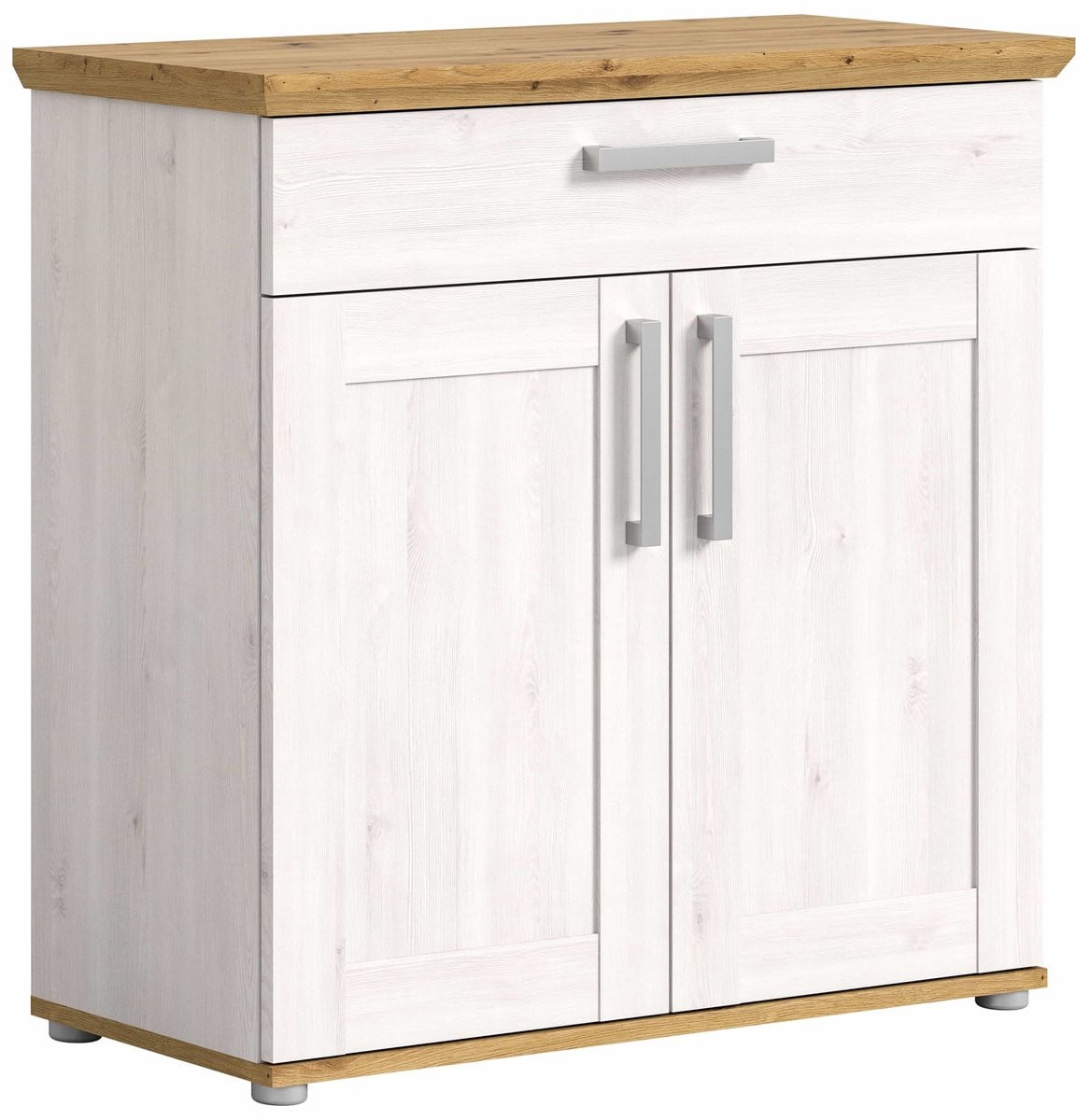 Furnilux Verona schoenenkast Sibiu in lariks en artisan eiken, B: 90 cm, D: 37 cm, H: 88 cm