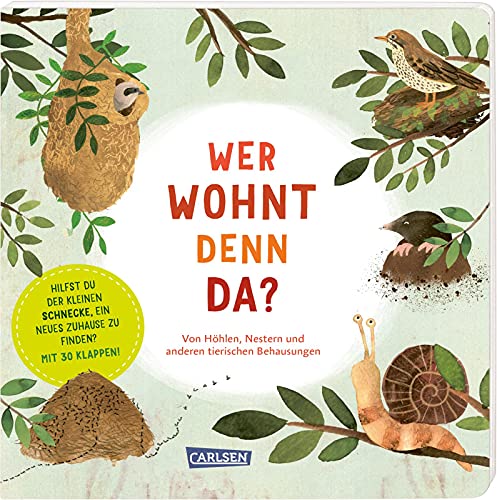 Radka Janská - Wer wohnt denn da?: Von Höhlen, Nestern und anderen tierischen Behausungen Ein Pappenbuch mit 30 Klappen. Ab 3 Jahren - Preis vom 13.10.2026 19:28:25 h
