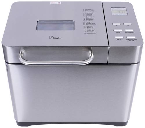 BiKitchen bake 501 Brotbackautomat mit Messbecher, mit Display 2l Inox