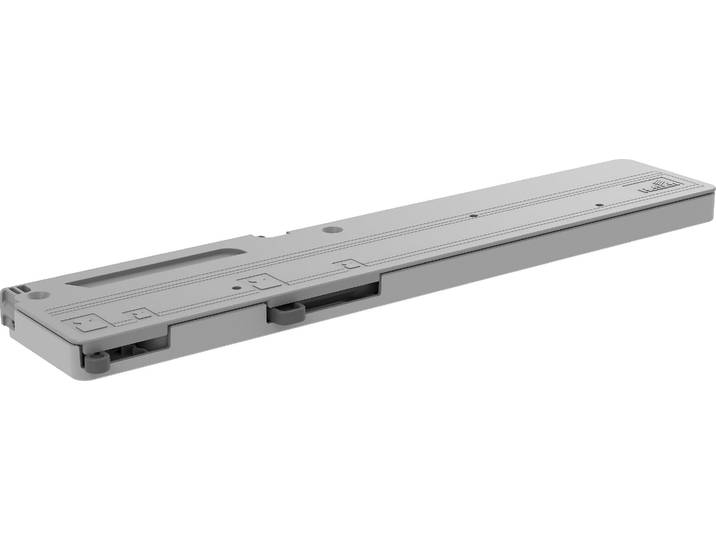 Türdämpfer WIEMANN, grau, B:28cm H:4cm T:2cm, Kunststoff, Türdämpfer, für 2-türige Schwebetürenschränke