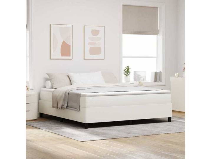 SALE 2026 Cadre de lit double plateforme - moderne-design - velours - crème - sommier à lattes - 180x200 cm 781tei86e7562