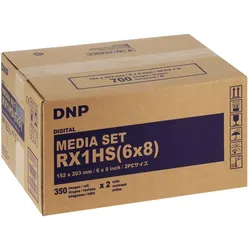 DNP Mediakit für DS RX1/HS - 15x20cm 700 Fotos (15x20 cm, 700 Stk.), Fotopapier, Weiss
