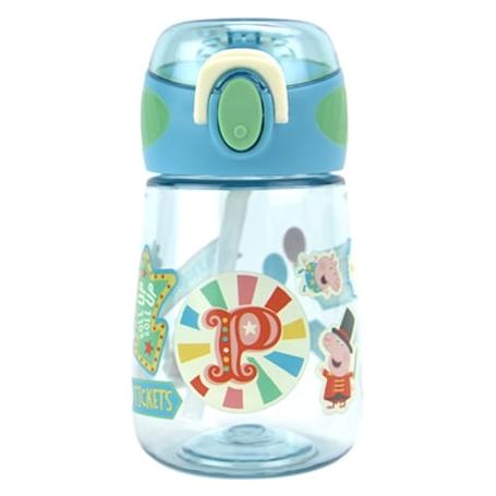 Nuby - Peppa Pig 2-in-1 Bottle - Blue - 400 ml (400 ml) (5414959080771)