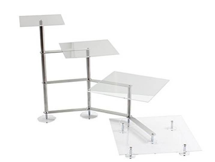 Tortenständer Tortenetagere Acrylglas Etagere Hochzeit 4 Etagen Acryl Eckig