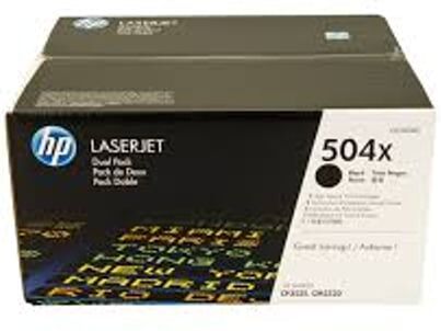 HP 504X (CE250XD) Pack dos toners