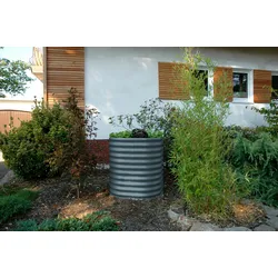 Vitavia Hochbeet Terra Rund 82 x 82 cm - 200/360/500 l 86 cm Granitgrau