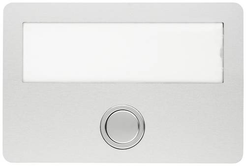 Grothe 55641 Klingel mit Namensschild Aluminium