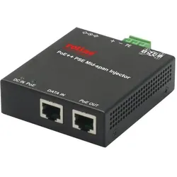 Roline Industrie 2-P. PoE Mid-Span Inj. (802.3af (PoE), 802.3at (PoE+), 90 W), PoE Injector