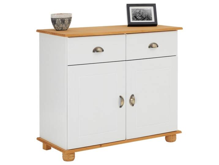 APOTHEKERKOMMODE COLMAR weiß/braun