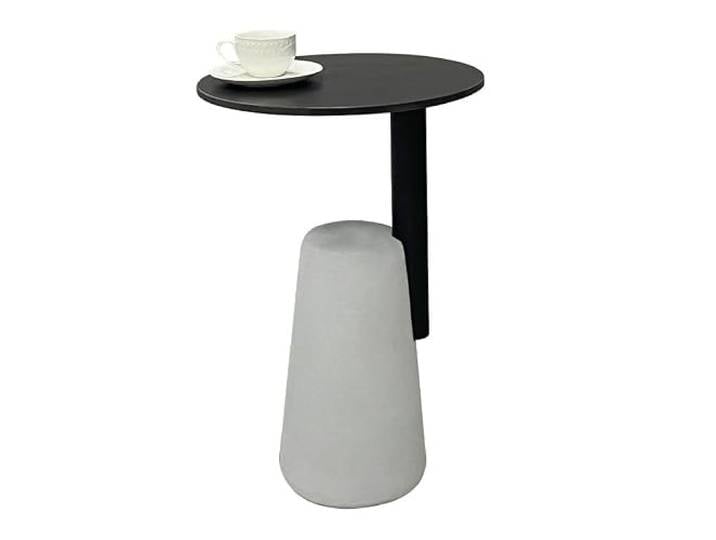 YCCHAH Sofatisch Nordic Einfache Stand Beistelltisch Haushalt Kleine Kaffee Tisch Nachttisch Balkon Ecke Wohnzimmer-Beistelltisch(Black)