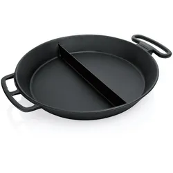 WAS Germany - Riesenpfanne Cast Iron Giant, mit Mittelsteg, Ø 80 cm, Gusseisen