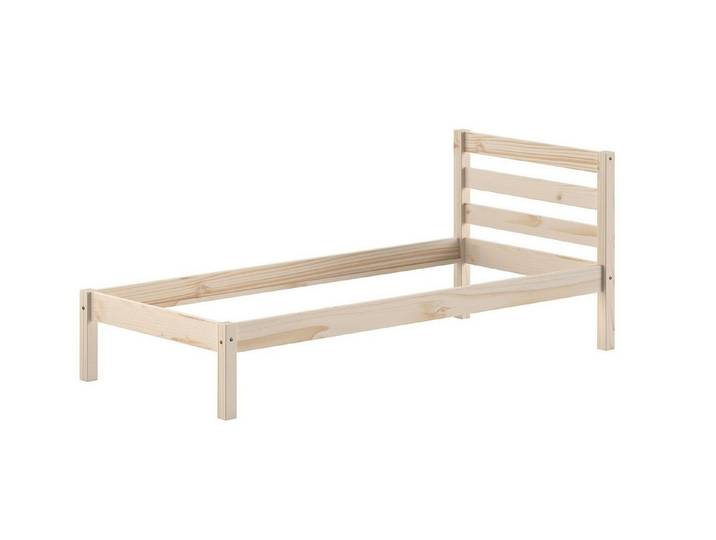 58 aufm Kessel Kinderbett Einzelbett Karolina Kiefer natur 90x200 inkl Rolllattenrost (inkl. Versand, Lieferung bis Verwendungsstelle), Massivholz Bett inklusive Rolllattenrost