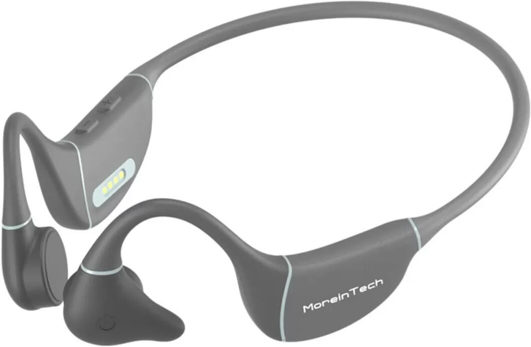 INF Seahorse Series Knochenleitungskopfhörer mit Bluetooth, integriertem MP3-Player, Silikon- und Titanlegierung, Bluetooth Grau