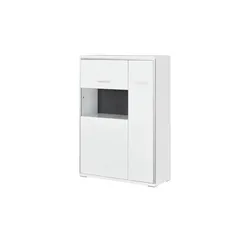 Primo Highboard  Setto ¦ weiß ¦ Maße (cm): B: 94 H: 137 T: 38.0