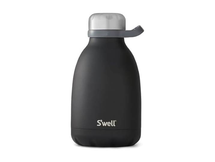 S'well 10540-B17-00401 Roamer Flasche aus Edelstahl, 122 ml, Onyx 3-lagige vakuumisolierte Behälter halten Getränke 48 kalt und 16 Stunden heiß-BPA-freie Reise-Wasserflasche